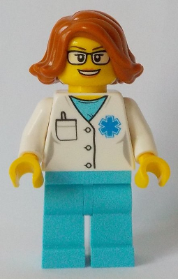 LEGO Minifigure-Doctor-Town / City / Hospital-cty900-Creative Brick Builders